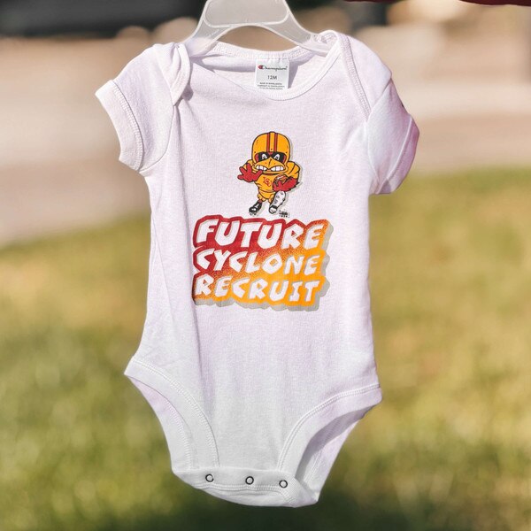 Champion® Infant Football Cy White Short Sleeve Bodysuit